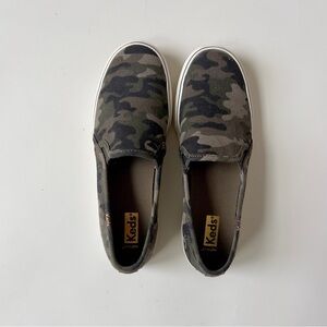 Keds Green Camouflage Slip-On Shoes